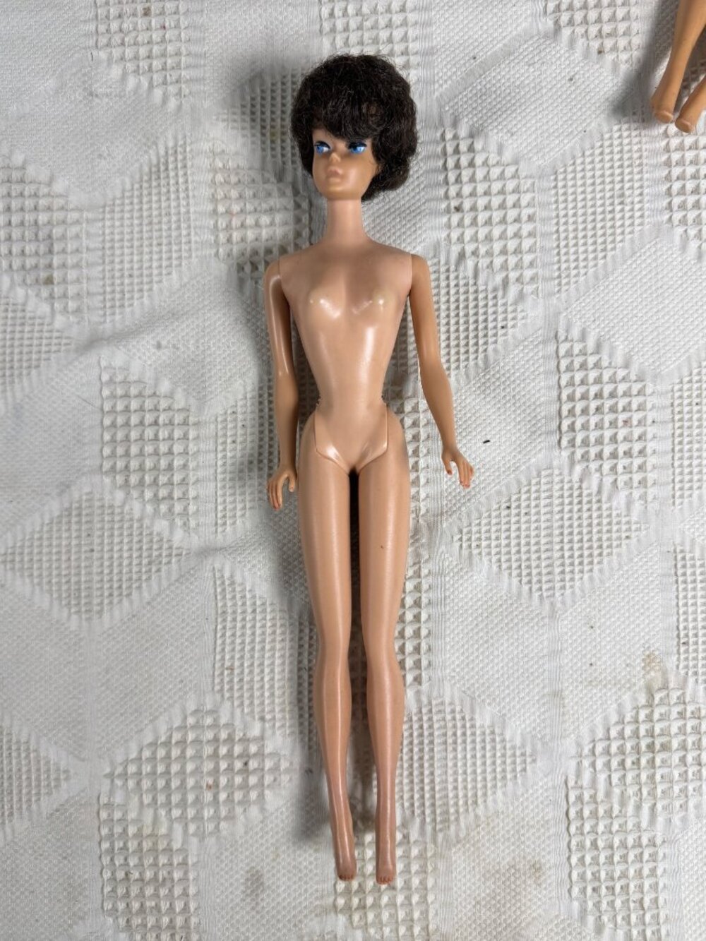 Vintage Barbie Doll By Mattel 1962 Brunette Bubble Cut Hair Japan